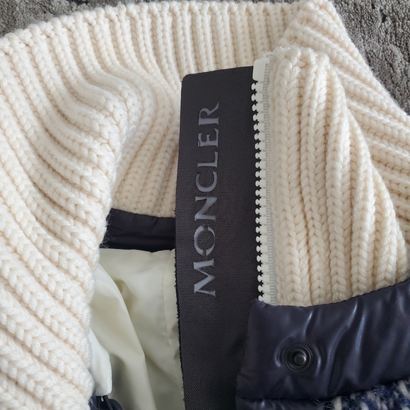 Moncler Grenoble Penny Tweed Wool Down Jacket Size 0 - Picture 8 of 12